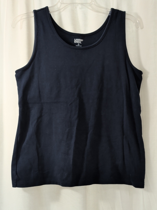 Lands' End Tops - Lands' End Navy Blue Tank Top With Built In Bra